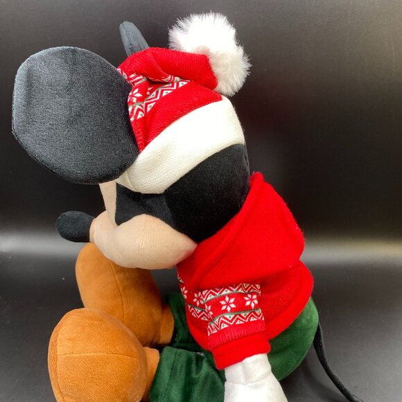 Disney Toys Disney Store Mickey Mouse Plush Doll Holiday Cheer